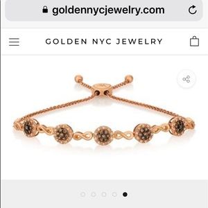 SWAROVSKI BAR BRACELET 14K ROSE GOLD PLATING Retails for $110